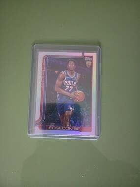 2024-25 Topps Basketball VJ Edgecombe RC 3-Card Lot Silver Foil & 8-Bit Ballers